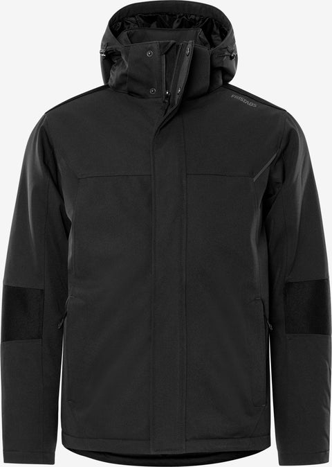 Vīriešu ziemas jaka Fristads Softshell GSW ar apdruku, ūdensizturīga, pelēka