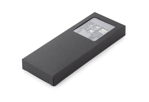 LUX uzlādes kabelis ar izgaismotu logotipu, personalizējams, iepakots kastē