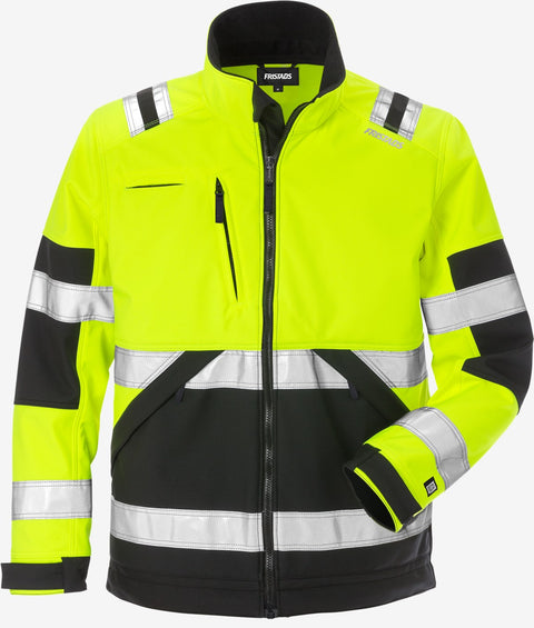 Hi Vis darba jaka ar iespēju uzdrukāt uzņēmuma logo, dzeltena