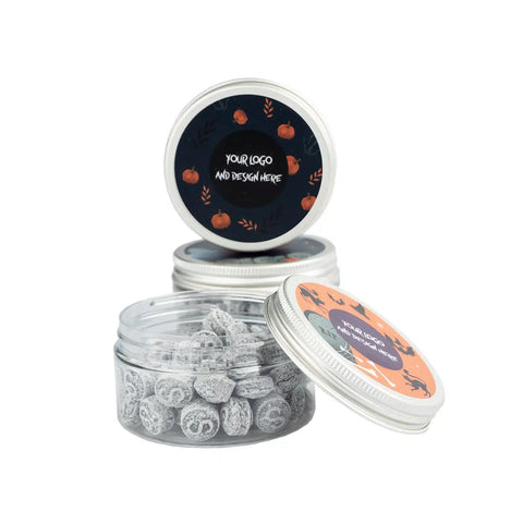 Saldumi ar apdruku kārbā BOX JAR