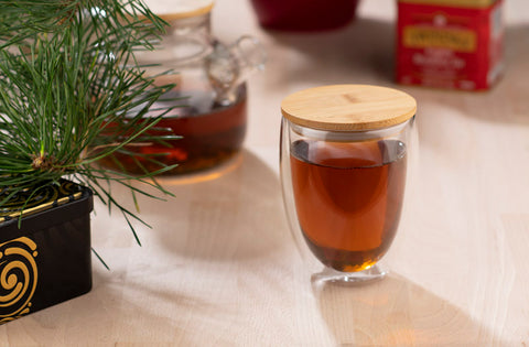 Stikla krūze ar bambusa vāku MOCCA 350 ml