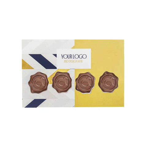 Šokolādes konfektes ar LOGO iespiedumu EMBOSSING (30 g)