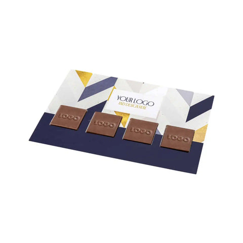 Šokolādes konfektes ar LOGO iespiedumu EMBOSSING (30 g)