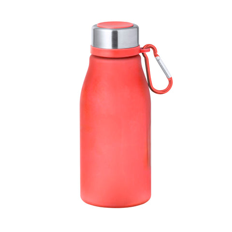 Personalizējama pudele 370ml no RPET materiāla sarkana