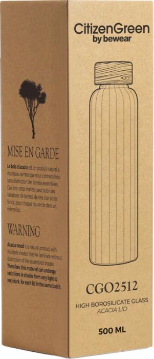 Stikla ūdens pudele Pure 550ml