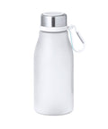 Videi draudzīga 370 ml RPET pudele ar logo druku balta