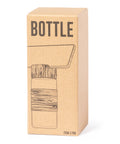 450ml stikla pudele ekoloģiskā kastītē ar logo druku