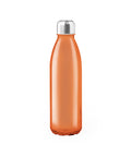 650ml stikla personalizējama pudele ar hroma apdari oranža