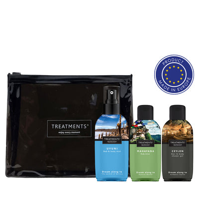 Ceļojumu kosmētikas komplekts TRESURE ar personalizētu somiņu un apdruku