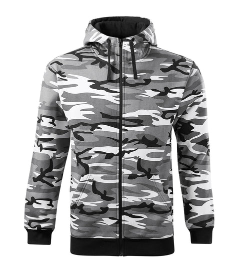 Vīriešu jaka CAMO ZIPPER ar kapuci