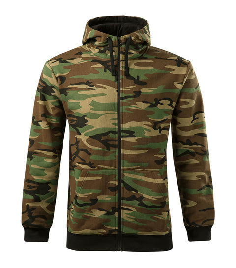 Vīriešu jaka CAMO ZIPPER ar kapuci