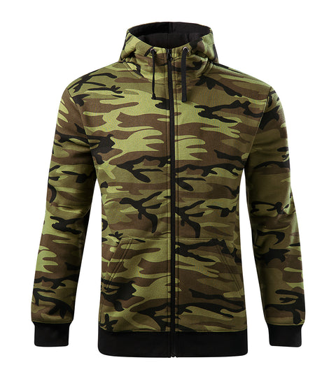 Vīriešu jaka CAMO ZIPPER ar kapuci