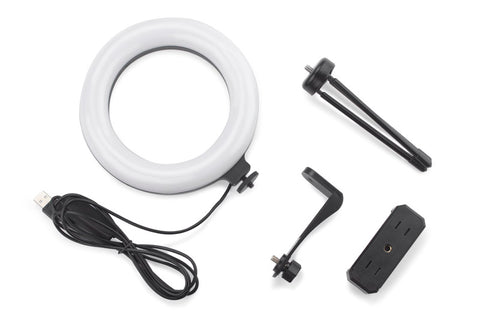 FLASH lampa ar regulējamu telefona turētāju (65–115 mm), personalizējama ar logo