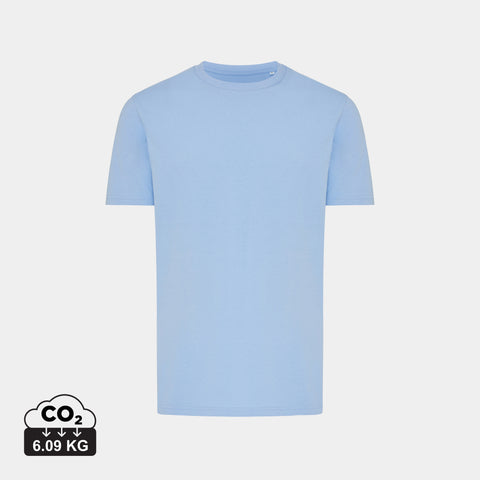 Gaiši zils unisex T-krekls ar personalizējamas apdrukas iespēju