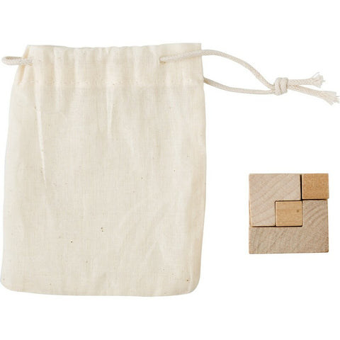 Kubiks Rubiks koka rotaļlieta ar logo Trea