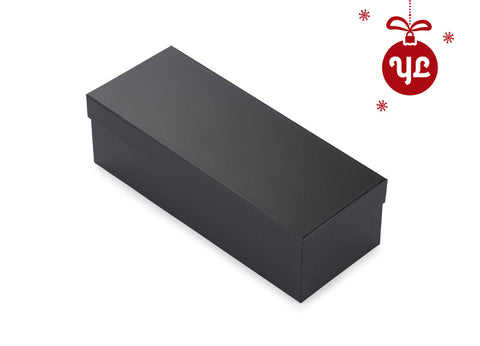 Melna dāvanu kaste BOTELO ar folijas pārklājumu