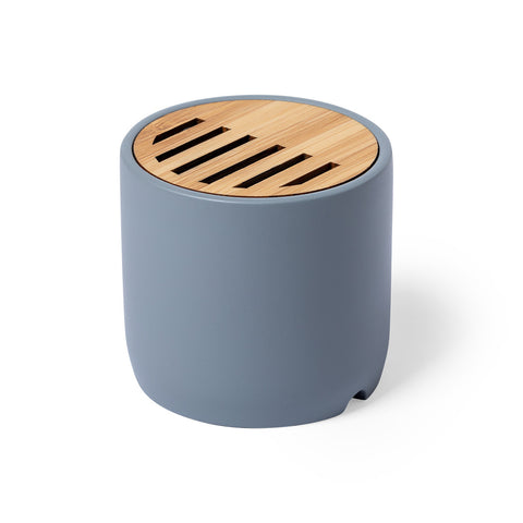 Piler Bluetooth skaļrunis no bambusa un kaļķakmens ar apdruku vai gravējumu – ilgtspējīga reklāmas dāvana