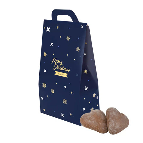 Ekoloģiski iepakotas piparkūkas ar augļu pildījumu un apdruku ELEGANCE BOX