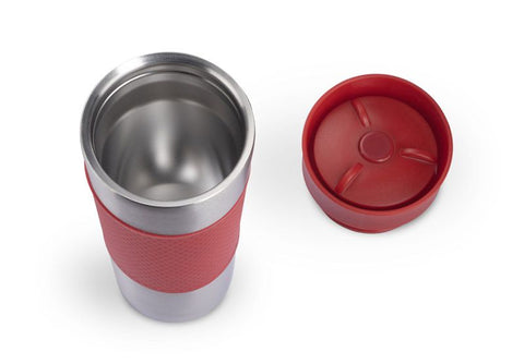 RONDE krūze ar gumijas joslu ērtai satveršanai