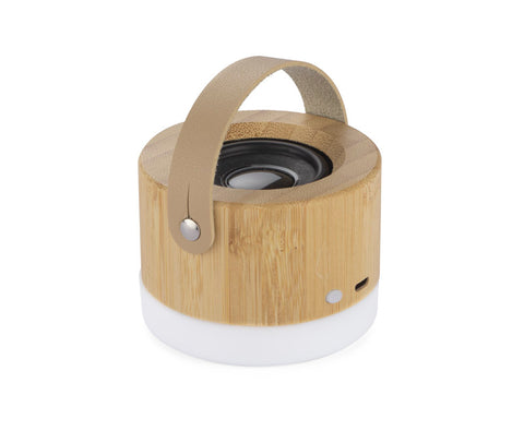 Portatīvs RORAT skaļrunis ar Bluetooth savienojumu un gaismu, logo druka