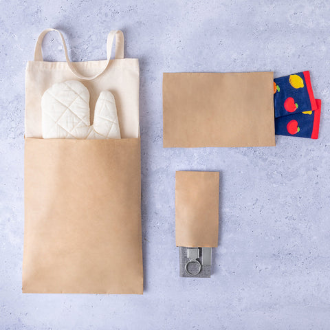 Recycled kraft paper bag QUIMOD ar apdruku vai logo