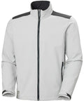Softshell jaka Manchester 2.0 balta ar logo apdruka izšuvums