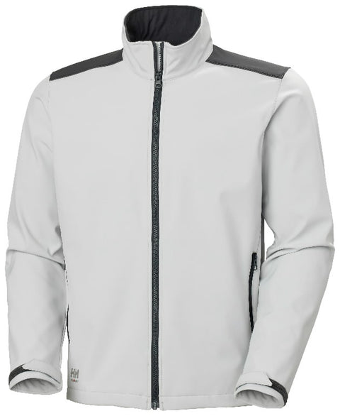 Softshell jaka Manchester 2.0 balta ar logo apdruka izšuvums