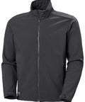 Pelēka softshell jaka Manchester ar logo