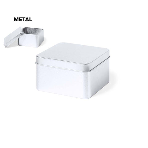 Metāla dāvanu kārbiņa TOPAK ar apdruku un sudraba pārklājumu