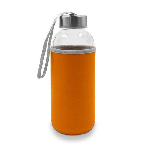 Stikla pudele auduma futlārī 420 ml BOB