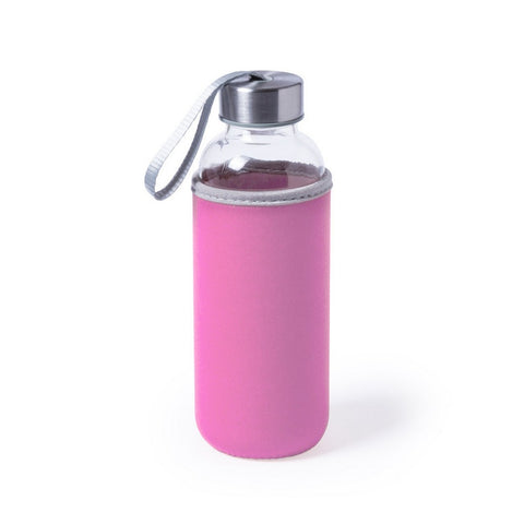 Stikla pudele auduma futlārī 420 ml BOB
