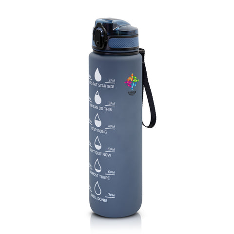 Sporta pudele 1000 ml ar motivācijas skalu Bennie