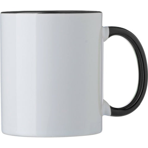Keramikas krūze ar krāsu elementiem 300 ml