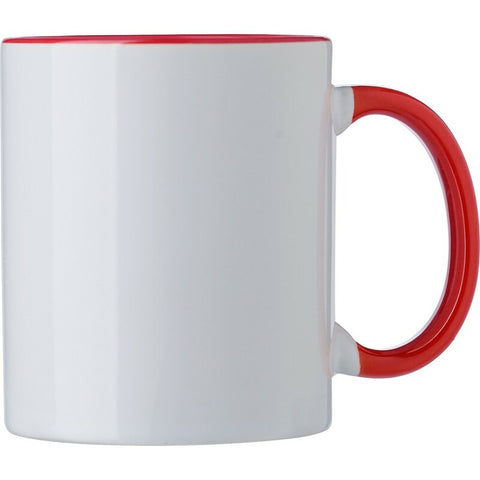 Keramikas krūze ar krāsu elementiem 300 ml