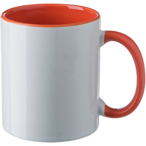 Keramikas krūze ar krāsu elementiem 300 ml
