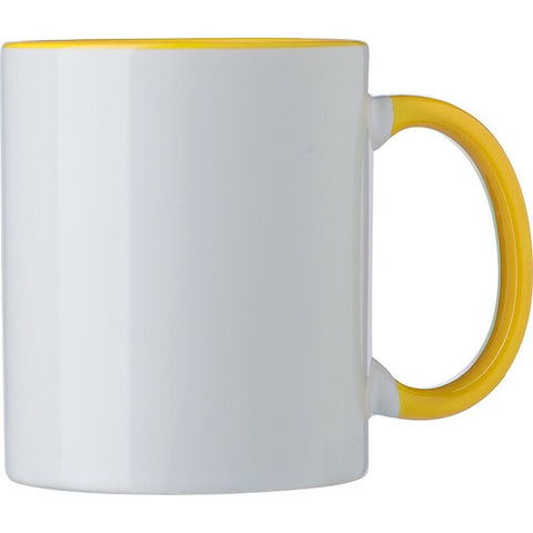 Keramikas krūze ar krāsu elementiem 300 ml