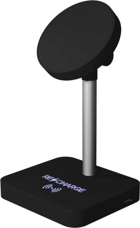 W22 magnētiskais bezvadu lādētājs ar izgaismotu logotipu