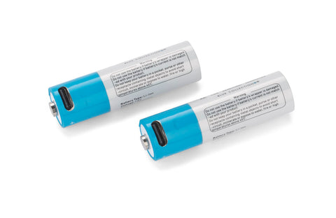 USB-C AA baterijas ar atkārtotu uzlādi un personalizāciju