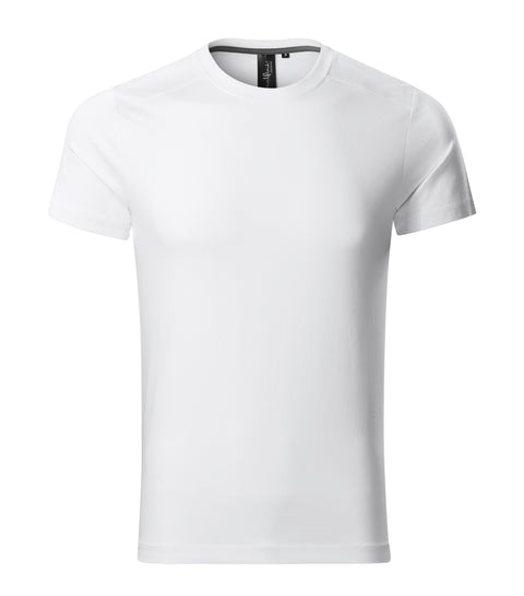 Slim Fit T-krekls ACTION ar izšūšanu vai druku balts