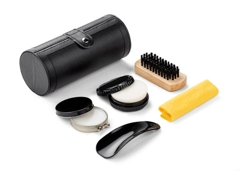 Apavu kopšanas komplekts ar personalizāciju, logo un lāzergravējumu uz somas