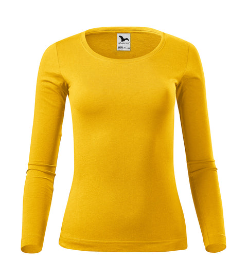 Apdrukāts T-krekls ar elastāna apkakli Fit Ls