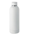 ATHENA termo pudele 500 ml baltā krāsā ar logo apdruku