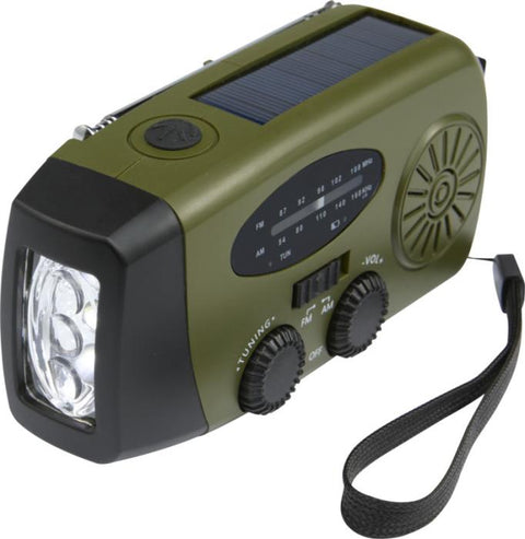 Avior emergency radio ar LED lukturīti un rokas siksniņu