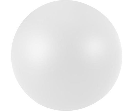 Balta antistresa bumbiņa ar uzņēmuma logo