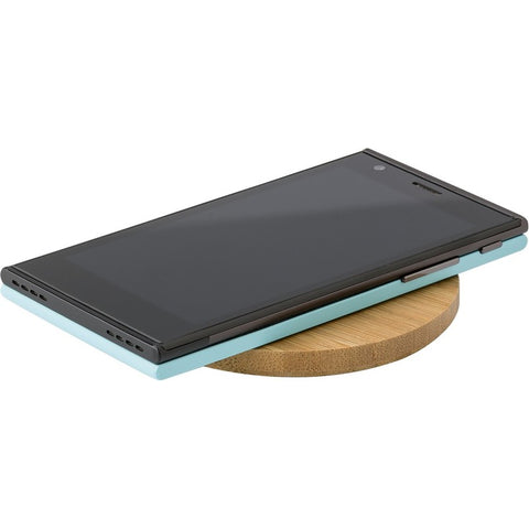 Bambusa bezvadu lādētājs CIRCLE 5W ar apdruku vai gravējumu