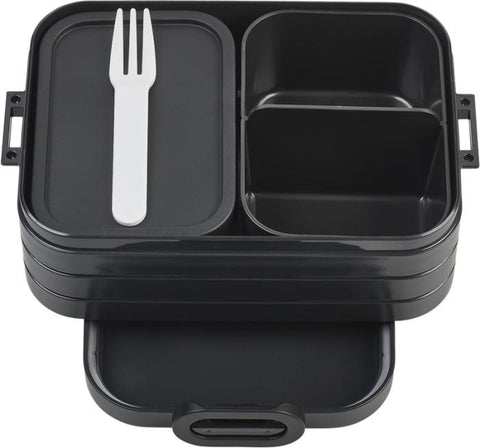 Bento pusdienu kārba ar apdruku vai logo melnā krāsā
