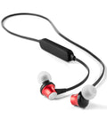 Bluetooth 4.0 austiņas ar S/N attiecību ≥ 80 dB un uzņēmuma logo tuvplāns