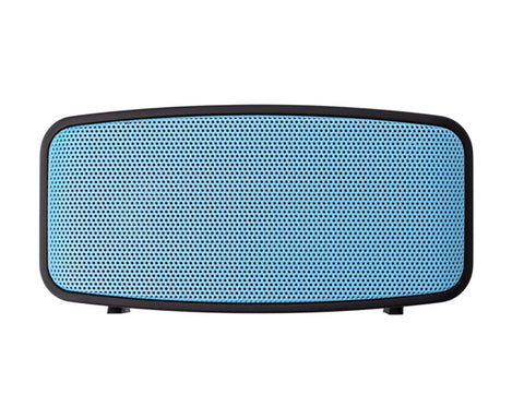 Kompakts Bluetooth skaļrunis ar gravējumu un lielisku skaņu, skats no augšas