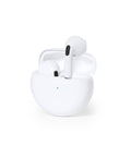 Bezvadu austiņas SHIMA ar Bluetooth 5.3 un apdruku baltas