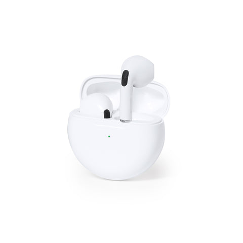 Bezvadu austiņas SHIMA ar Bluetooth 5.3 un apdruku baltas